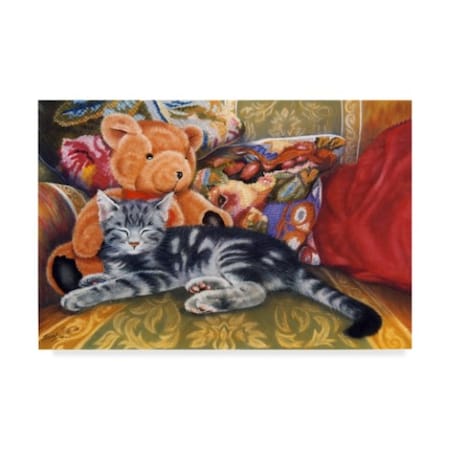 Janet Pidoux 'Kitten' Canvas Art,22x32